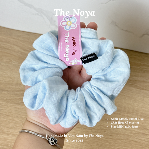 [THỦ CÔNG] Dây Buộc Tóc Xô Trơn Size Mini Siêu Phồng 13-14cm The Noya