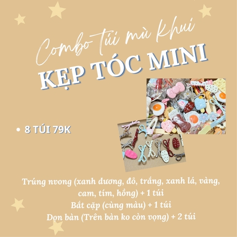 [BLINDBOX LIVE] Set túi mù The Noya bóc trên live gồm dây buộc tóc, kẹp tóc