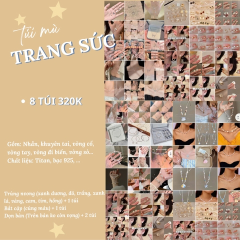 [BLINDBOX LIVE] Set túi mù The Noya bóc trên live gồm dây buộc tóc, kẹp tóc