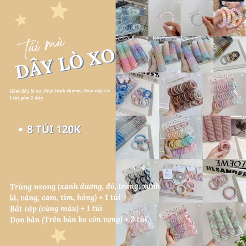 [BLINDBOX LIVE] Set túi mù The Noya bóc trên live gồm dây buộc tóc, kẹp tóc