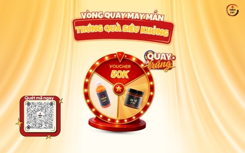 Chơi game Vòng quay may mắn và săn quà cực khủng cùng Thích Cay