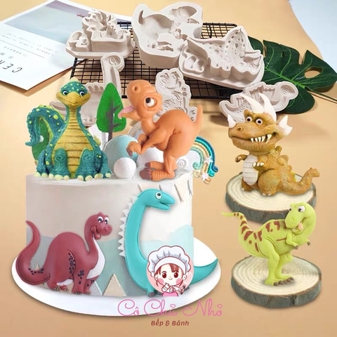 Khuôn Silicon Tạo Hình Khủng Long DIY