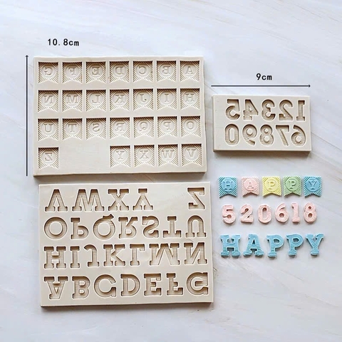 Khuôn silicon chữ mã 6374 mẫu