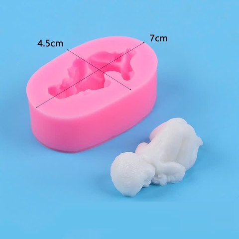 Khuôn silicon em bé ngủ MM-1003 5.3cm