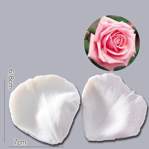 Khuôn silicon gân hoa hồng 6.8*7cm