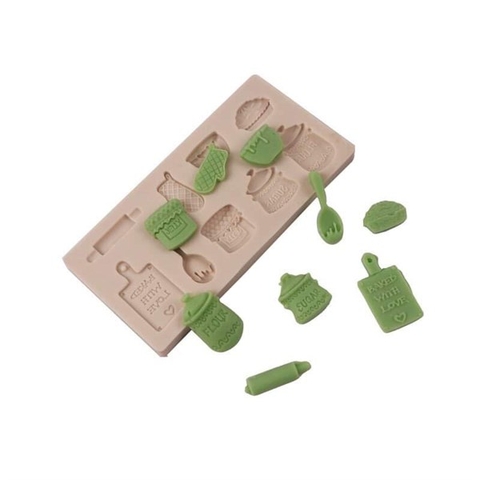 Khuôn Silicon bộ nấu ăn nhí