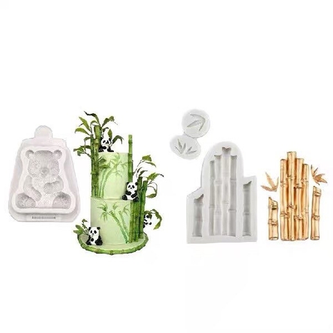 Khuôn Silicon gấu trúc