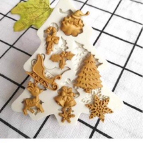 Khuôn Silicon cây thông noel tam giác