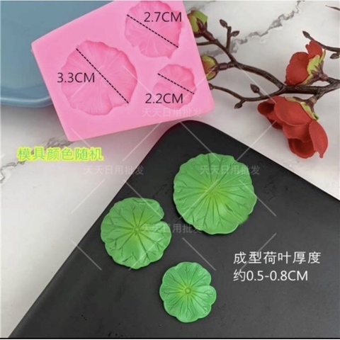 Khuôn Silicon lá sen nhí