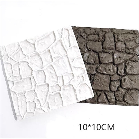 Khuôn silicon Miếng vân sỏi đá trắng (10*10cm)