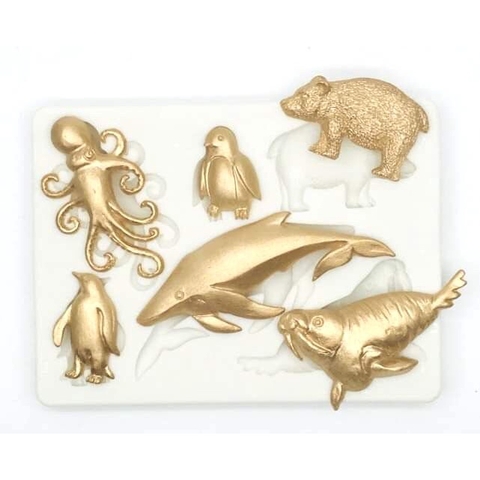 Khuôn Silicon cá heo, bạch tuộc