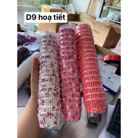 Cup giấy mềm D9 - họa tiết (giao màu ngẫu nhiên)