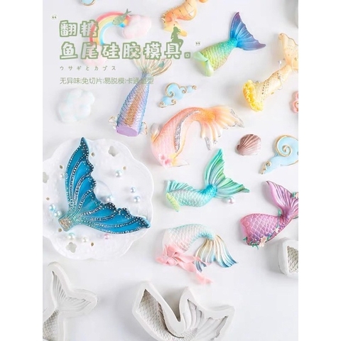 Khuôn Silicon đuôi cá các mẫu