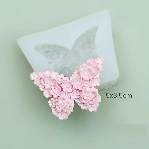 Khuôn silicon bướm hoa mẫu