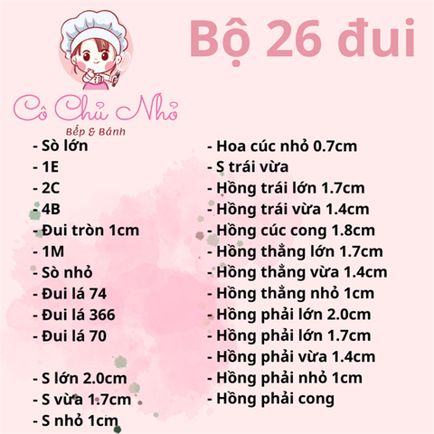 Bộ 26 đui bắt hoa