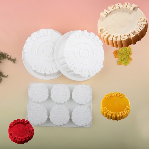 Khuôn Silicone Làm Bánh Mousse Chúc mừng