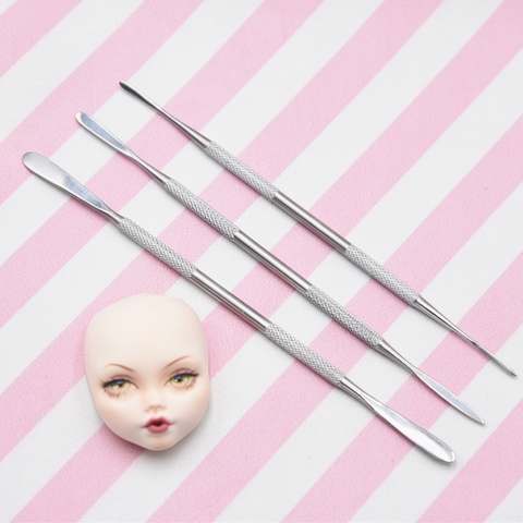 Bộ 3 dụng cụ điêu khắc đất sét thép nguyên khối