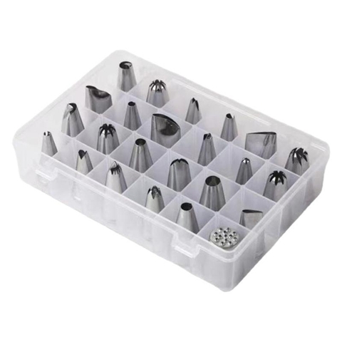 Bộ 24 đui bắt hoa thép không gỉ 304 (hộp)