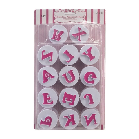 Bộ nhấn 26 chữ lò xo (trắng hồng)