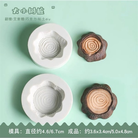 Khuôn Silicon set 2 gốc cây