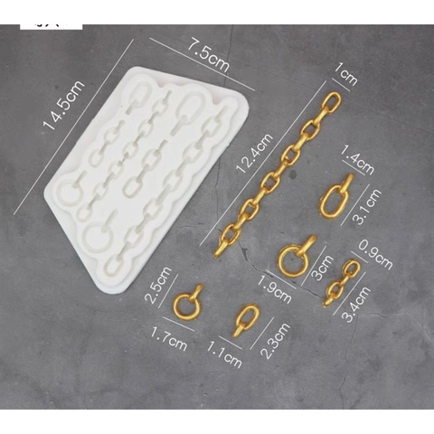 Khuôn Silicon dây xích vỉ 4 dây
