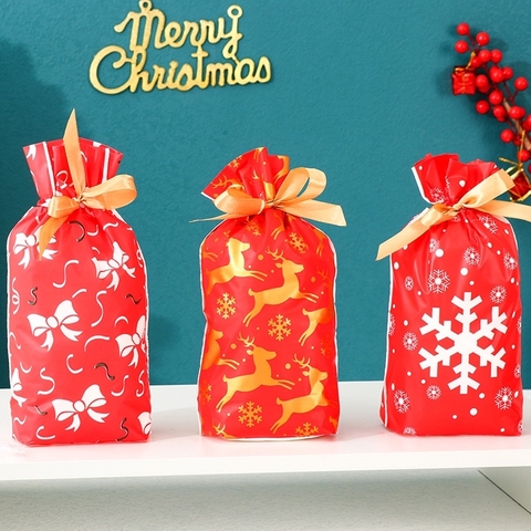 Túi đựng kẹo rút nơ các mẫu (set 50 túi)