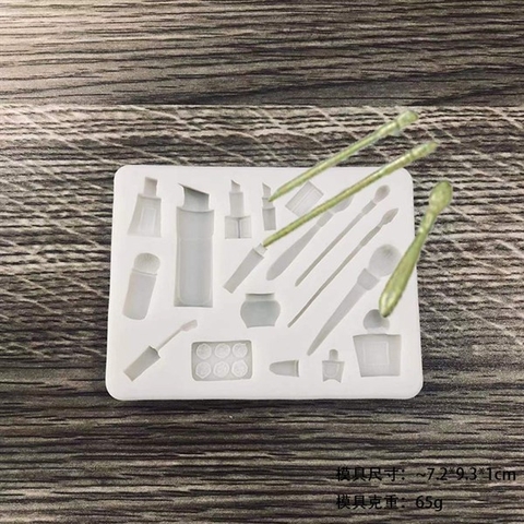 Khuôn Silicon bộ cọ son trang điểm MM-1780