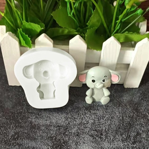 Khuôn Silicon  khuôn voi con - 0964