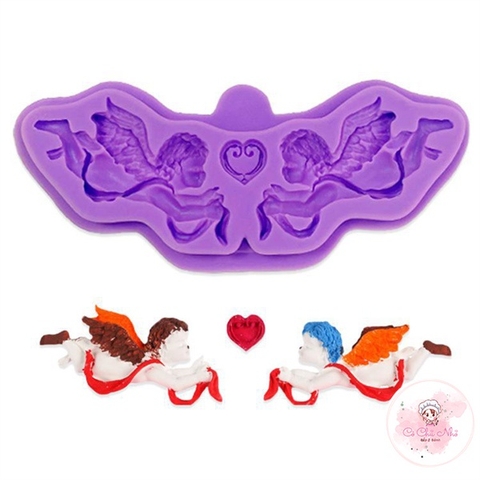 Khuôn Silicon đôi thiên thần - 3443