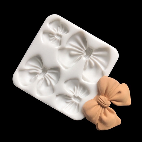 Khuôn Silicon 4 nơ vuông