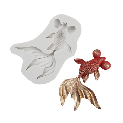 Khuôn Silicon cá vàng to