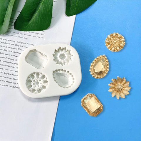 Khuôn Silicon mẫu nút đính (hàng đẹp)