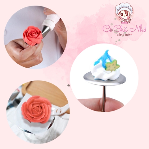 Dù Inox bắt hoa bánh kem đường kính 5cm