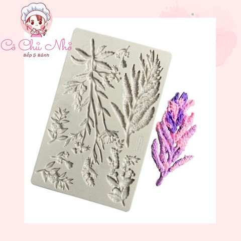 Khuôn silicon lá hoa mới -4458