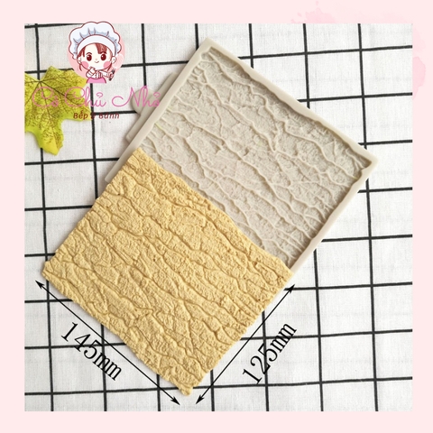 Khuôn Silicon vỏ thân cây đẹp (12*14cm)