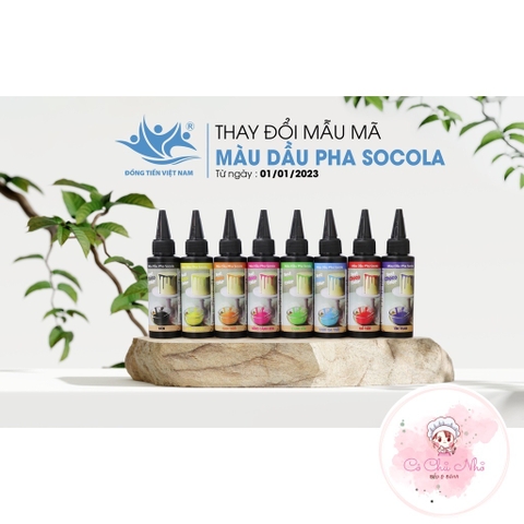 [ NEW ] Màu dầu pha socola - bảng 8 màu