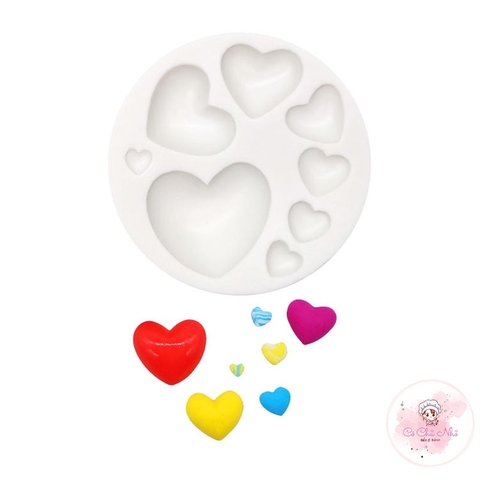 Khuôn Silicon 6 tim kim cương