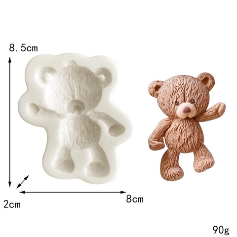 Khuôn Silicon gấu Teddy