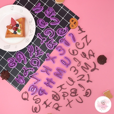 (NEW) Bộ cutter chữ, số mẫu mới