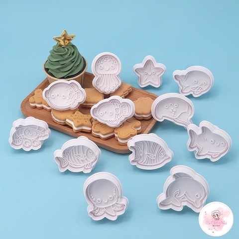 Bộ khuôn nhấn tạo hình sinh vật biển