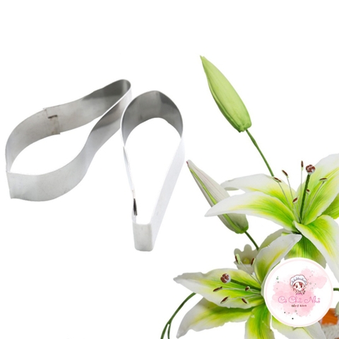 Khuôn cắt gum/fondant/đất sét hoa Lily, hoa Lan - SK1005