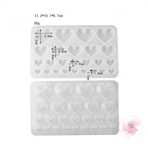 Khuôn silicon tim kim cương mẫu mới (khuôn trong)