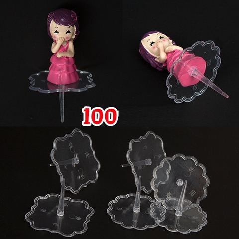 Đế trong đỡ đồ trang trí bánh kem 100 cái kèm cuộn keo