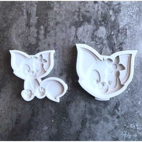 Khuôn Silicon mặt cáo dễ thương