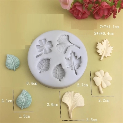 Khuôn Silicon lá nhỏ (khuôn tròn)