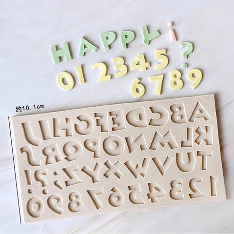 Khuôn Silicon bộ chữ số mẫu mới 2.0cm