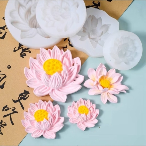 Khuôn silicon hoa sen mẫu