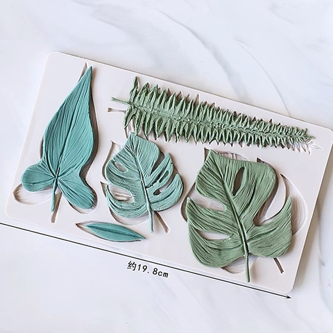 Khuôn silicon lá trầu to (hàng đẹp) MM-4417