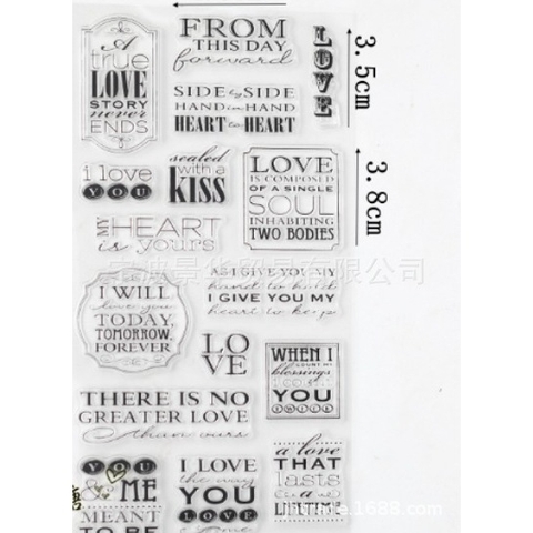 (new) Con dấu silicon trong suốt dùng để vẽ hoặc trang trí thiệp