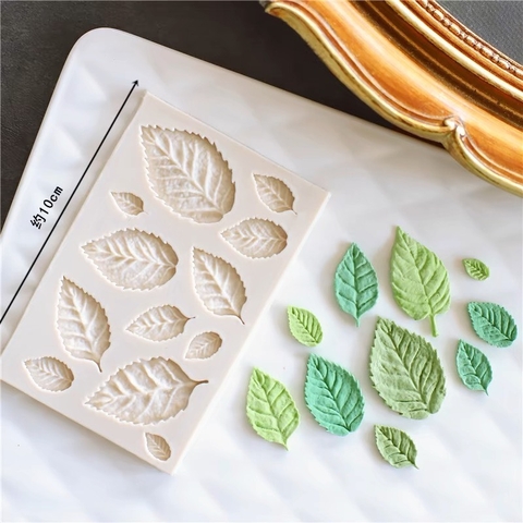 Khuôn Silicon 13 lá nhí (lá hồng)